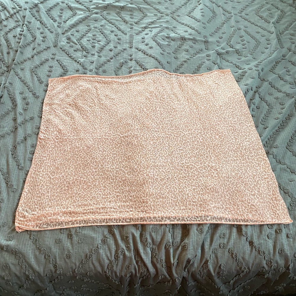 Charlotte Russe Peach Infinity Scarf